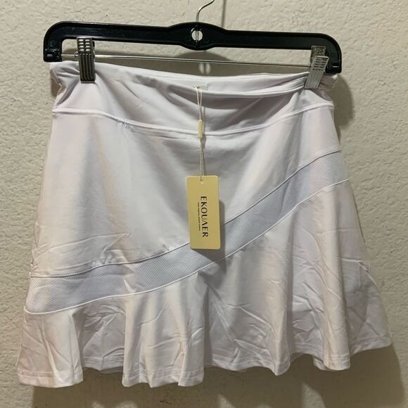 NWT Ekouaer Women's Active Performance Skort Lightweight Skirt Running Tennis - Picture 2 of 5